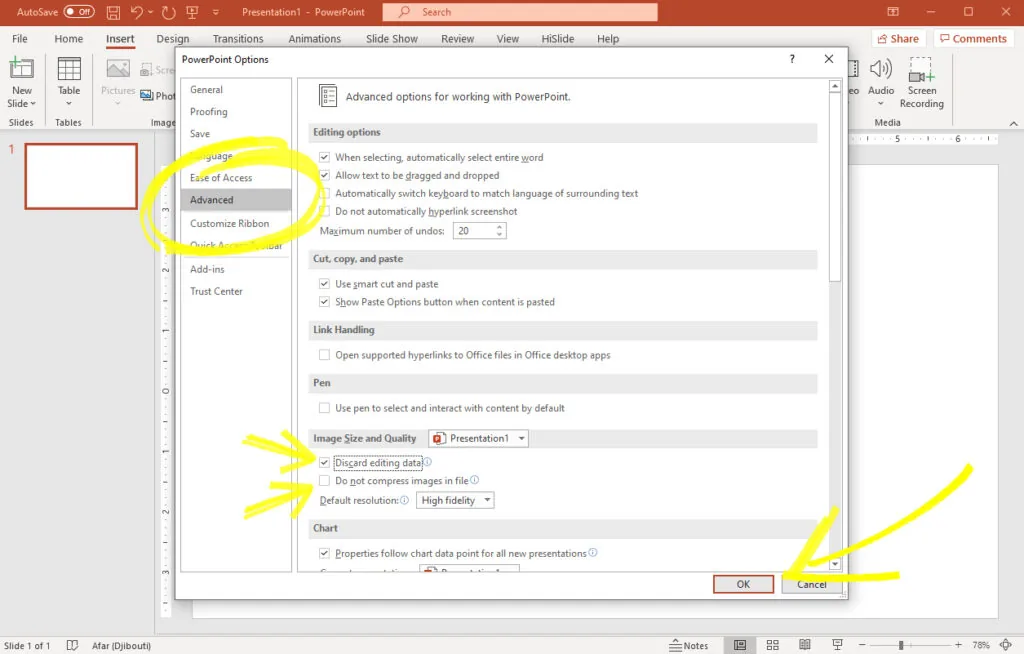 02-Reduce-the-size-images-in-PowerPoint-Set-Options