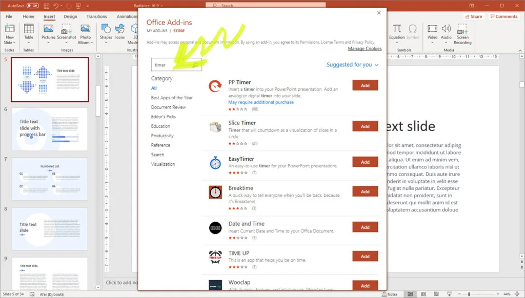 00-02-Search-Add-in-Timer-in-Powerpoint