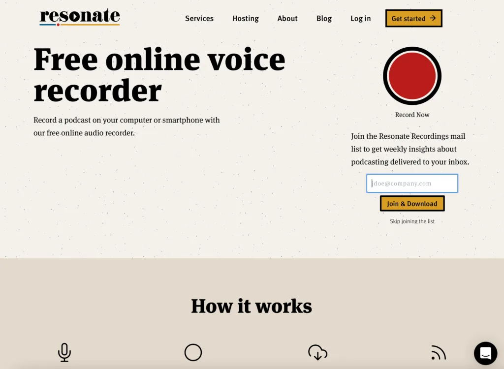 free-online-voice-recording-with-Resonate