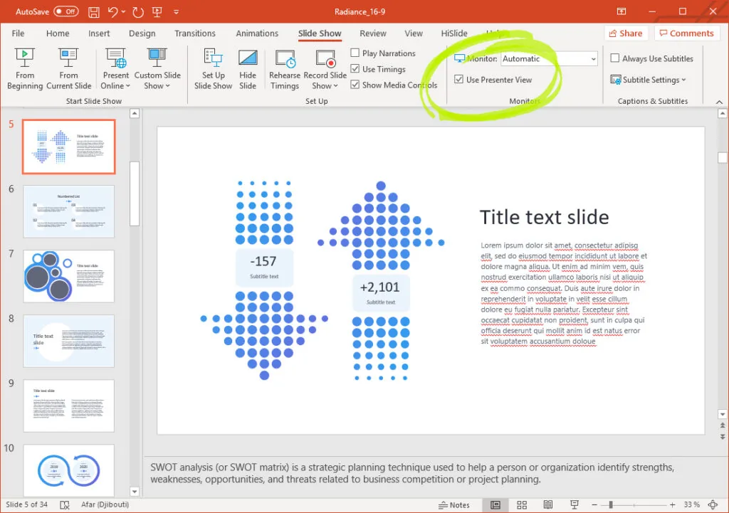 Activating-the-speakers-notes-function