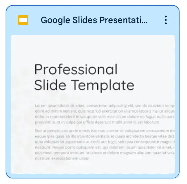 open google slides prsentation