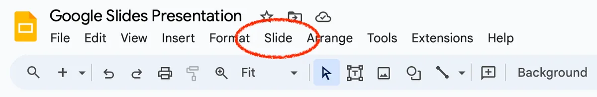 tool menu slide transitions