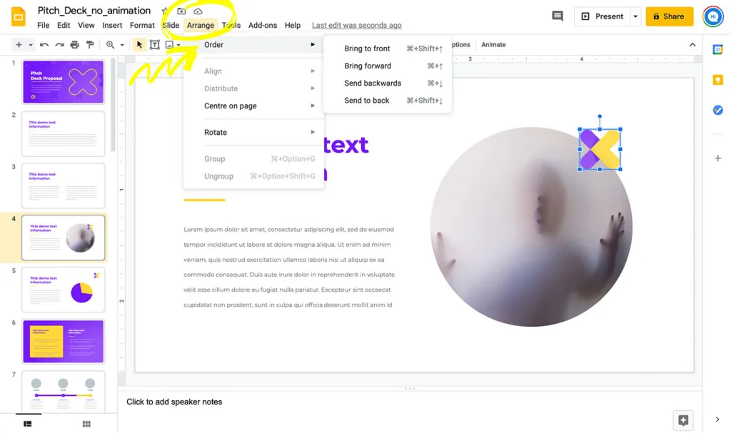 01-2-Arrange-menu-Order-Section