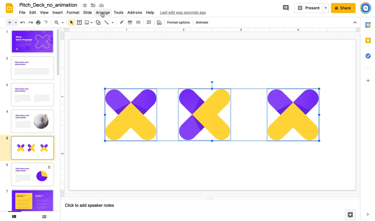 06-Distribute-objects-horizontally-in-Google-slides
