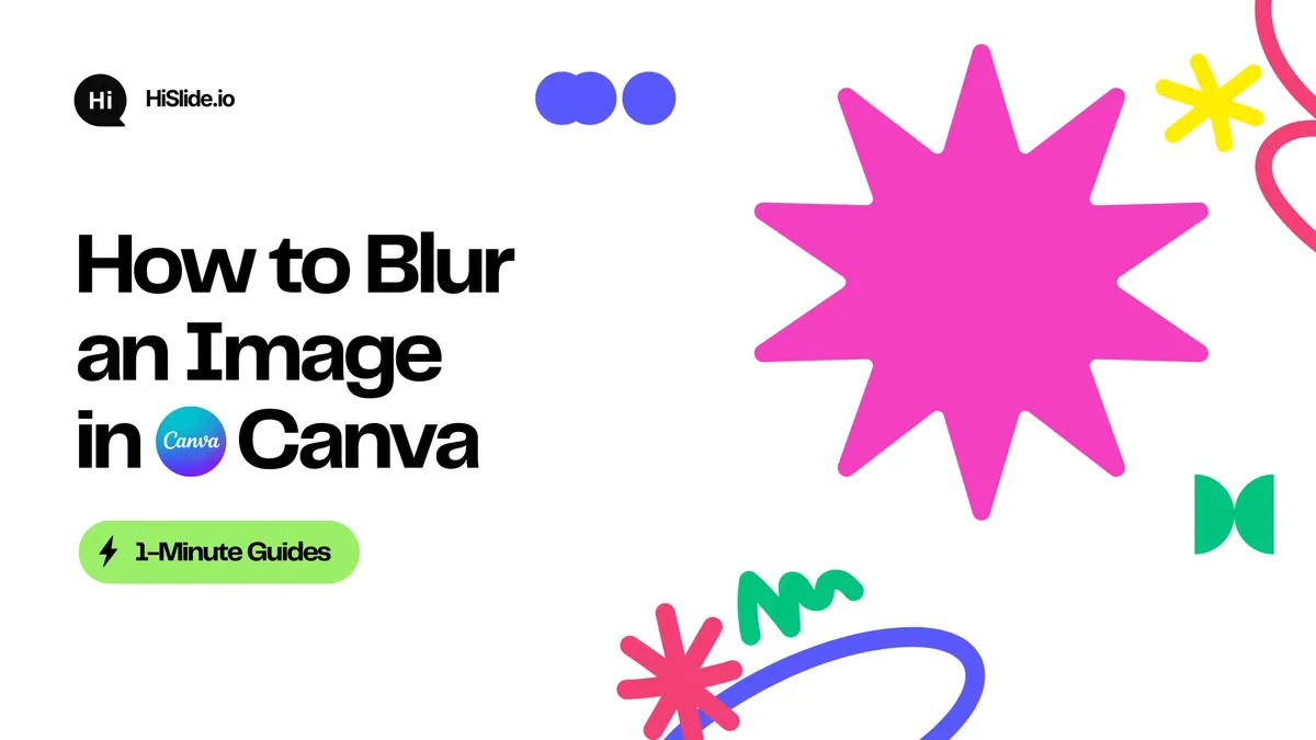 How to Blur an Image in Canva
