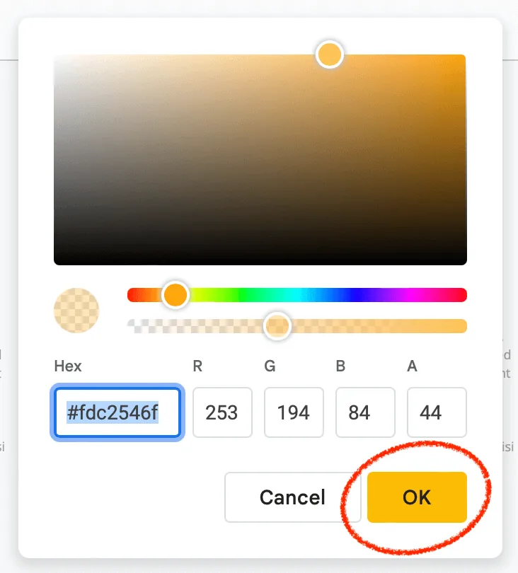 click ok