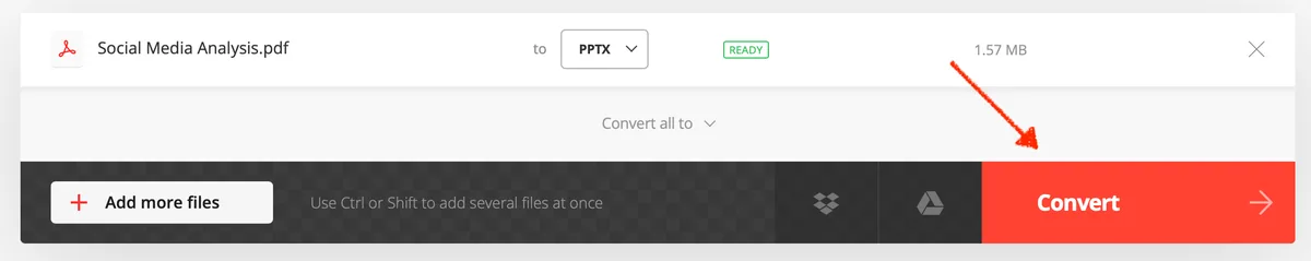 converting procerss start