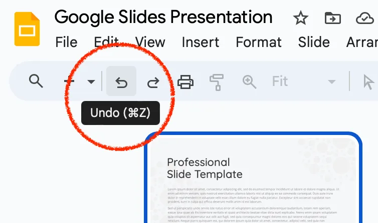 function undo