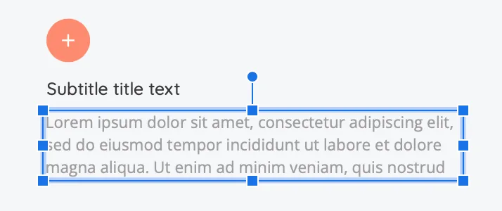 blue frame choose text block