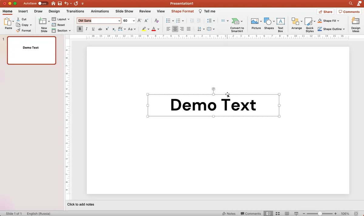 02-use-menu-for-open-format-text-panel