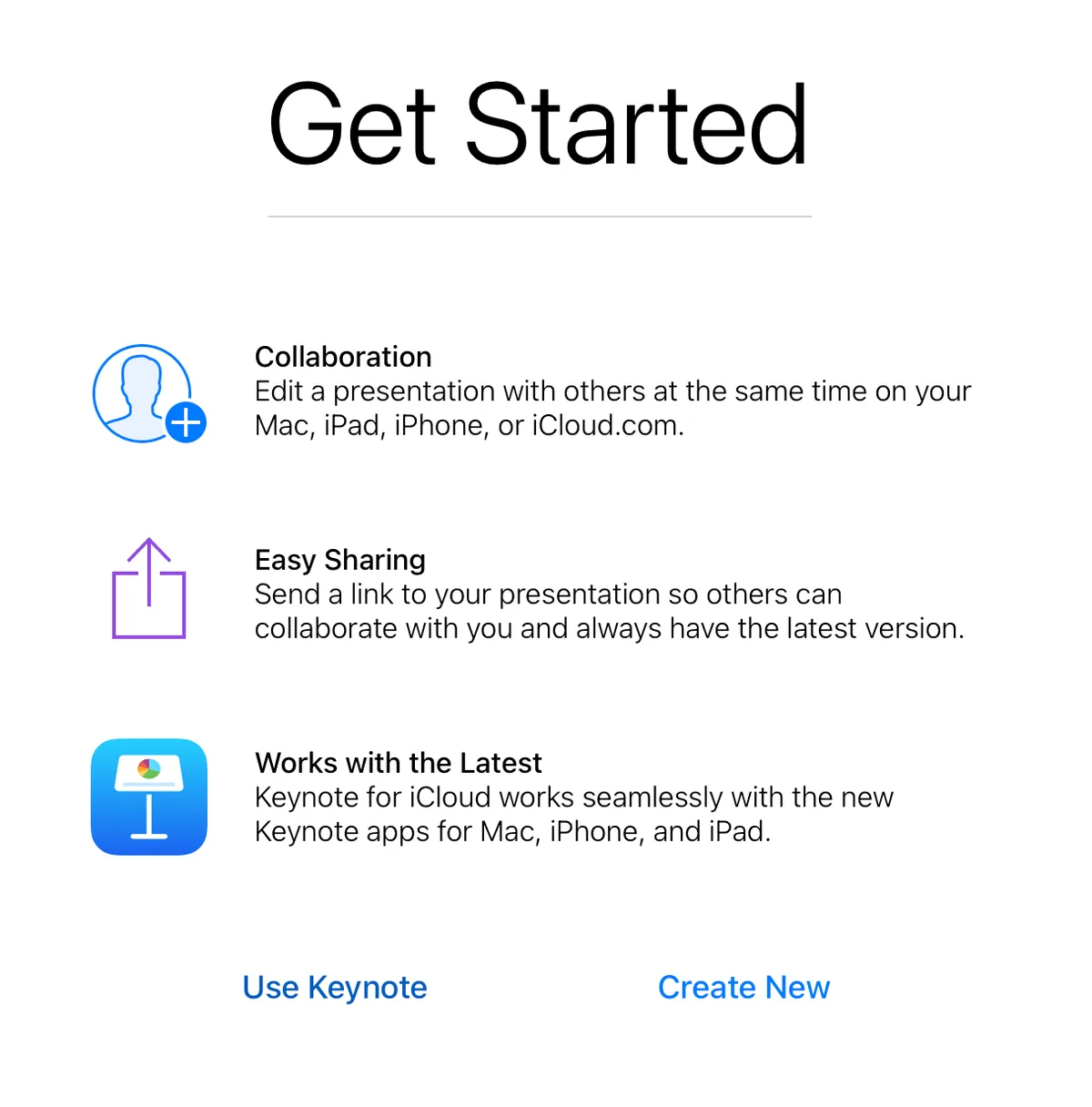 upload keynote presentation or find it on your icloud