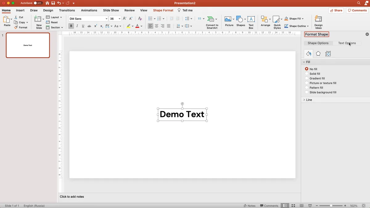 02-Click-section-Text-Options
