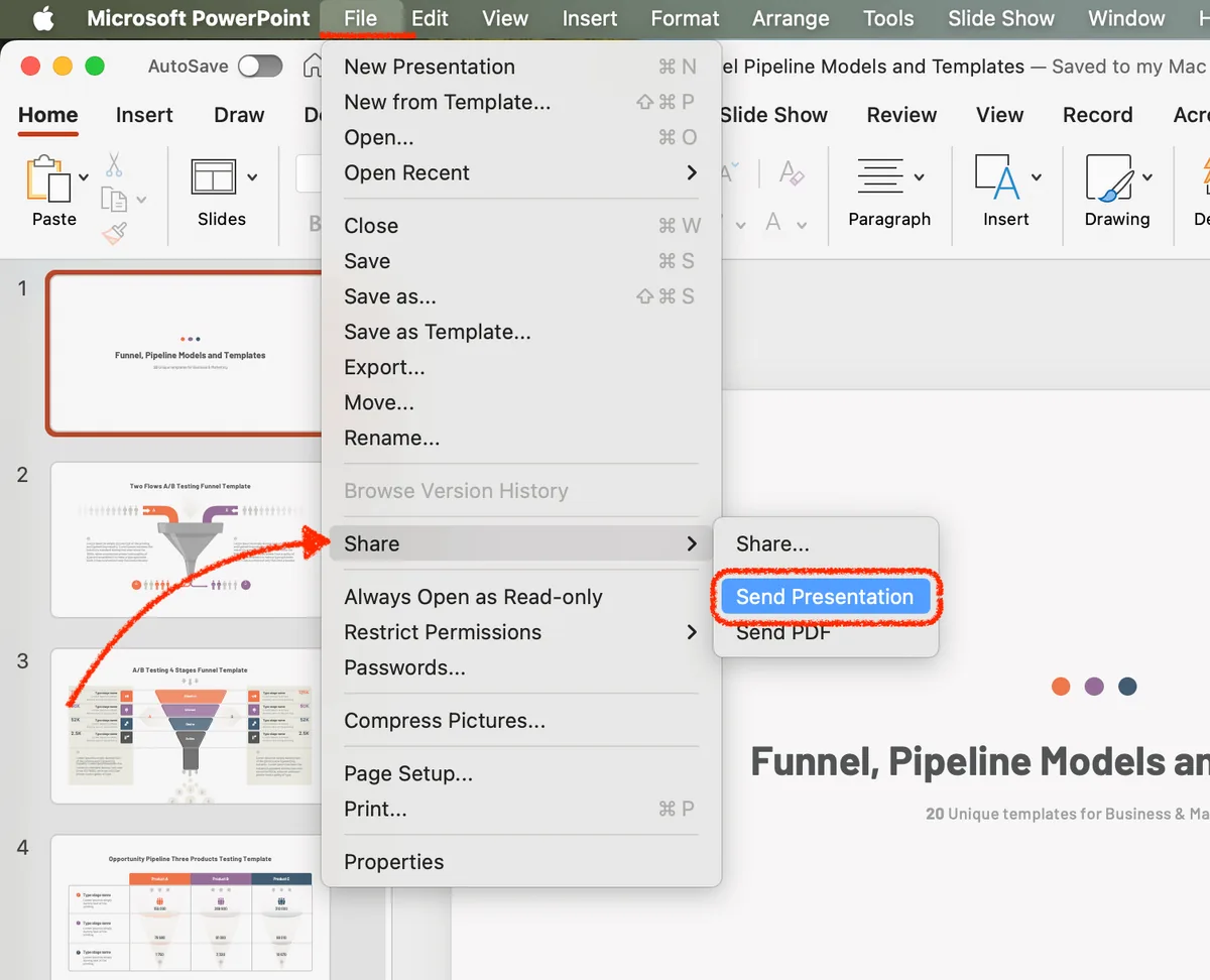 file share send presentation