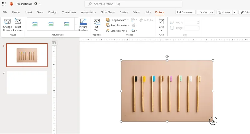 create a custom style picture in powerpoint