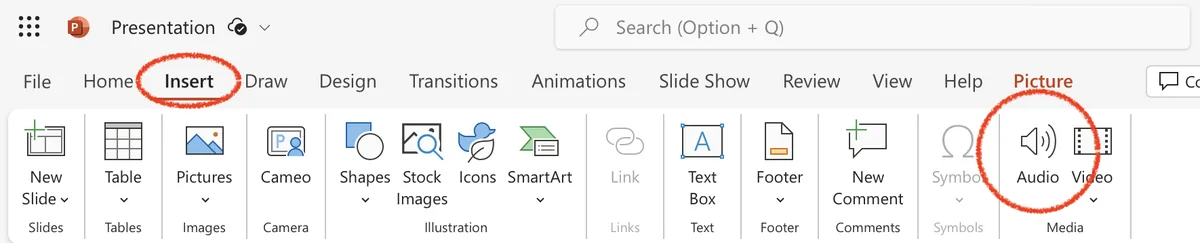 add sound or music in powerpoint presentation