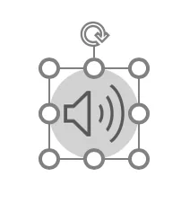 icon music in slide