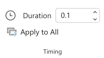 timing animation and transition