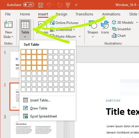 01-Add-tables-in-powerpoint