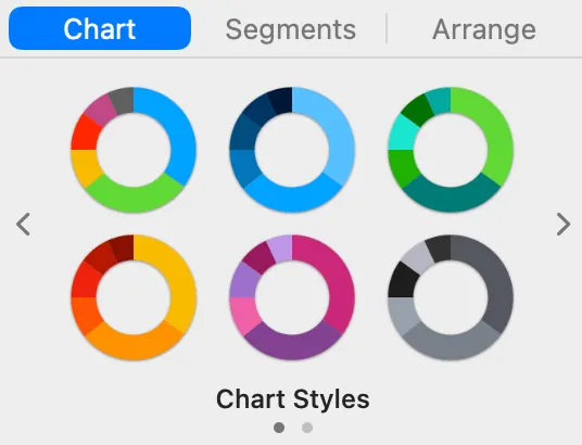 chart styles in keynote iwork