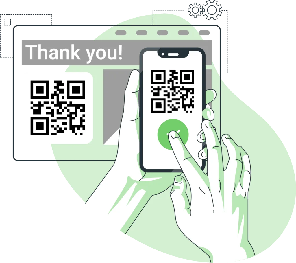 Using-a-QR-code-in-a-thank-you-slide-presentation