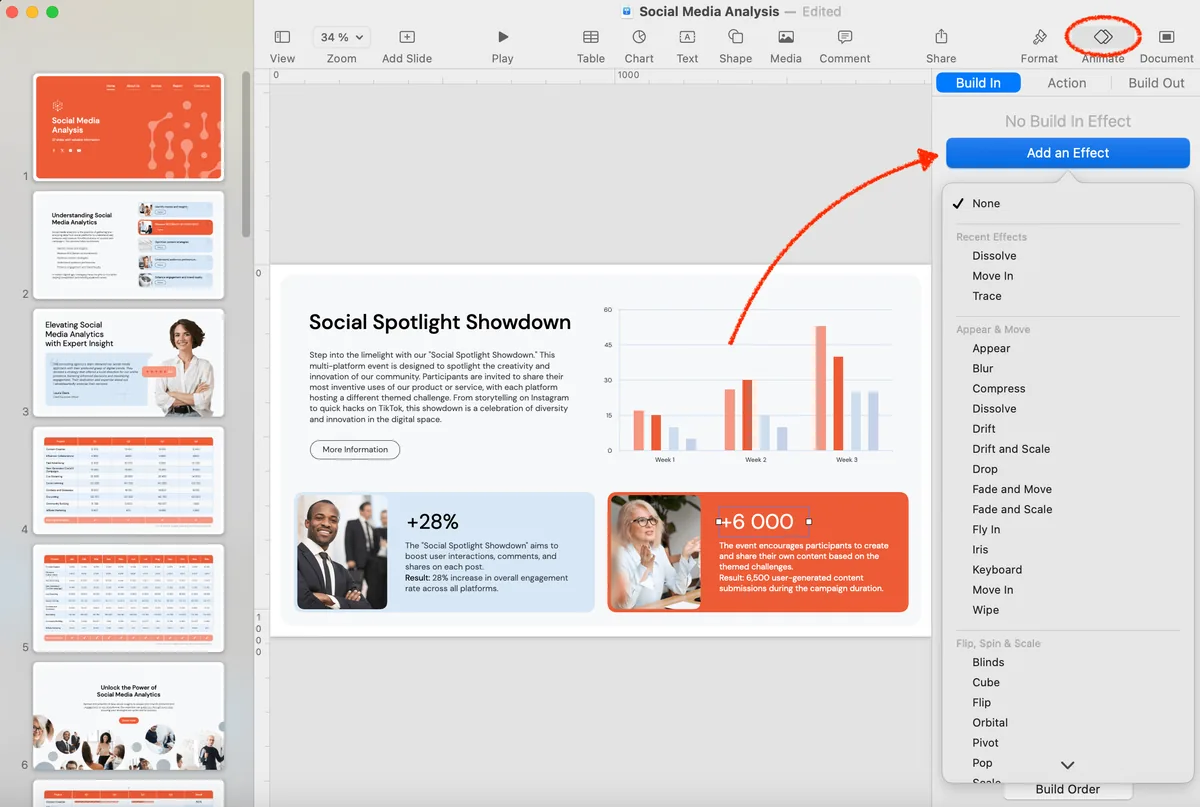 functions in keynote presentation