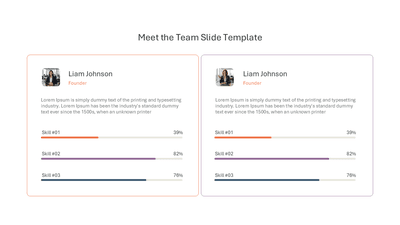 Meet the Team Slide Template Two Persons