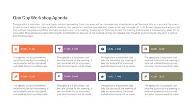 One Day Workshop Agenda