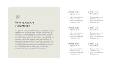 Meeting Agenda Presentation