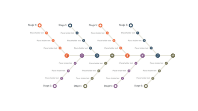 Fishbone Diagram 8 Branches 3 Points — Fishbone Root Cause Analysis slide template