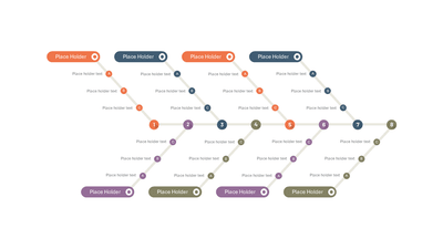 Fishbone Diagram 8 Branches 3 Points A-B-C — Fishbone Root Cause Analysis slide template