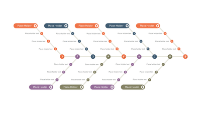 Fishbone Diagram 9 Branches 3 Points A-B-C — Fishbone Root Cause Analysis slide template