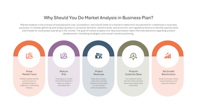 Why Market Analysis Matters for a Business Plan — Market Segmentation slide template