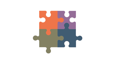 4 Piece Puzzle Square Grid