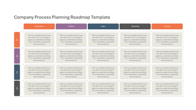 Company Process Planning Roadmap Template