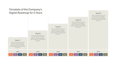 Template of the Company's Digital Roadmap for 5 Years