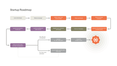 Multi-Stage Startup Roadmap Flow