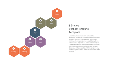 8 Stages Vertical Timeline Template